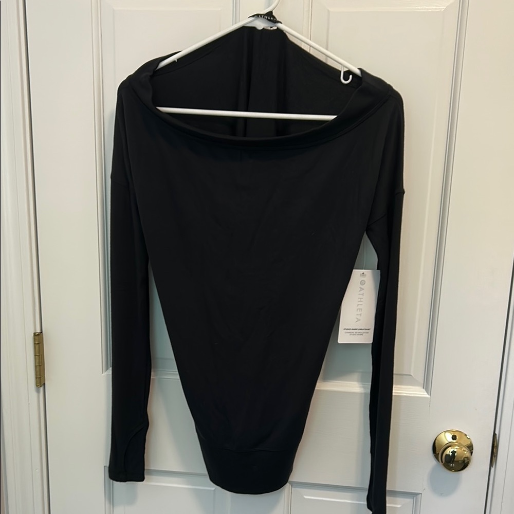 Athleta Black Long Sleeve Shirt